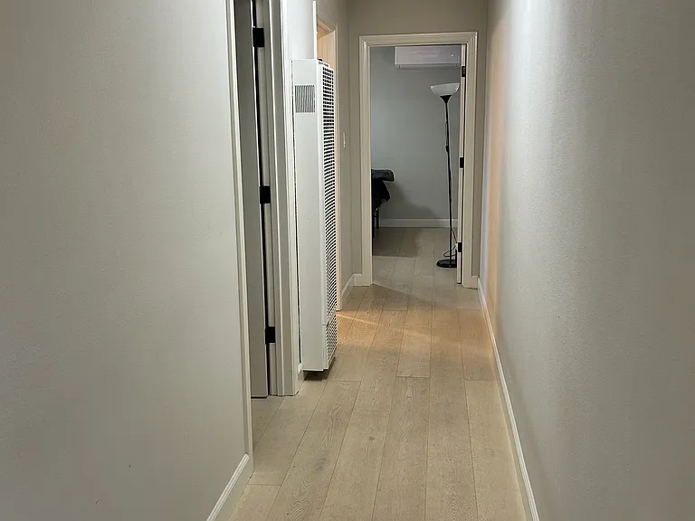 the hallway.