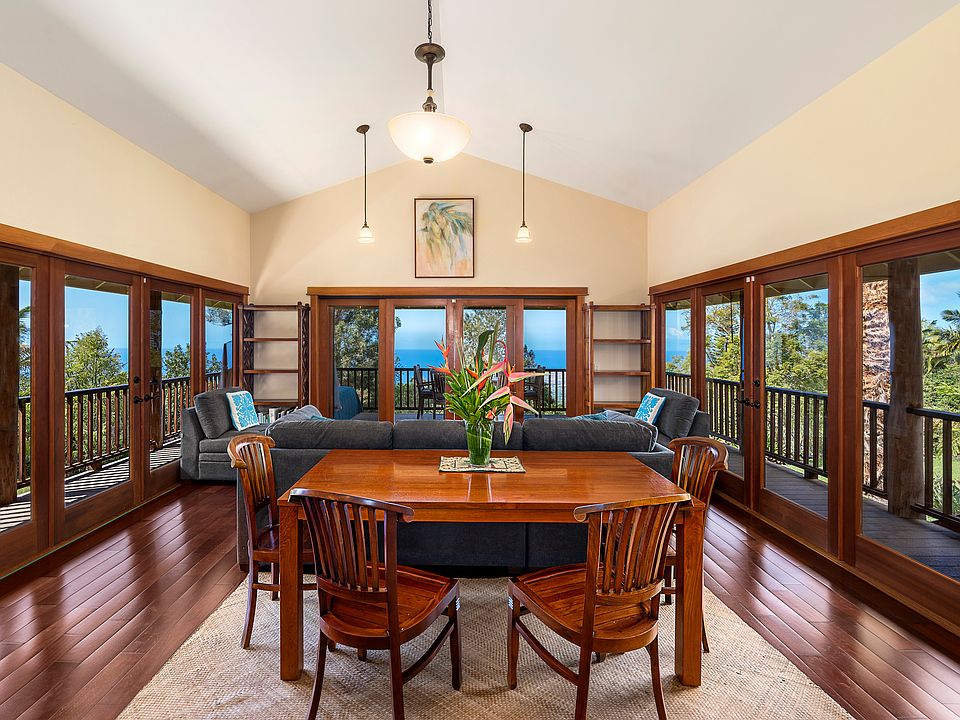 Dining table and living area