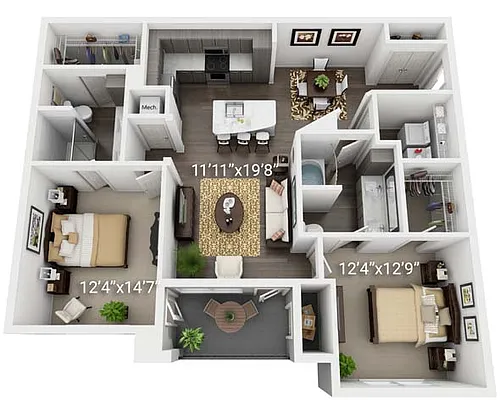 Floor plan B2
