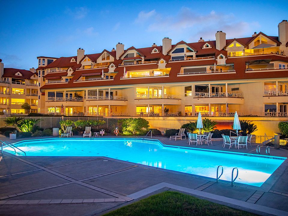 Pool in front of complex
