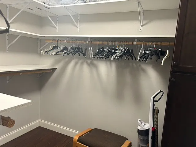 large walk in closet