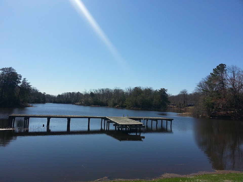Placid Lake behind the lot