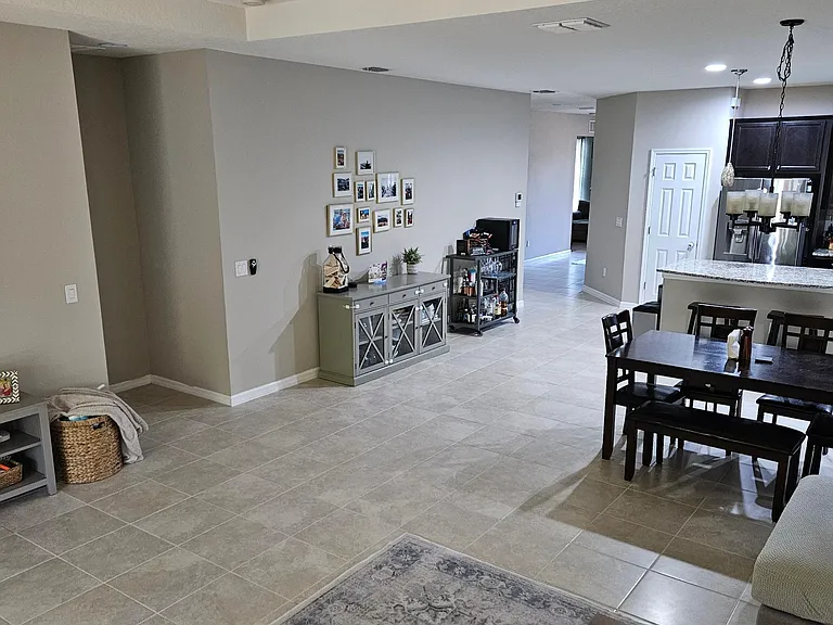 Spacious Great Room with Kitchen, Dining Room, and Living Room