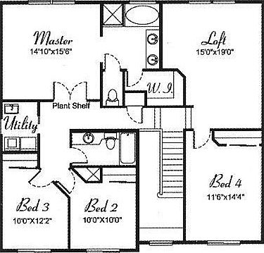 Second Floor (bdroom 2 and 3 combined)
