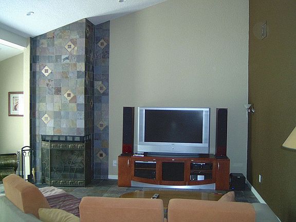 Incrediable Floor to ceiling Fireplace.