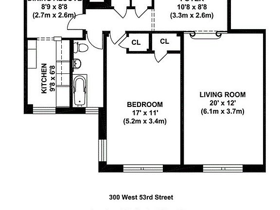 2nd image of 300 W 53rd St APT 2H