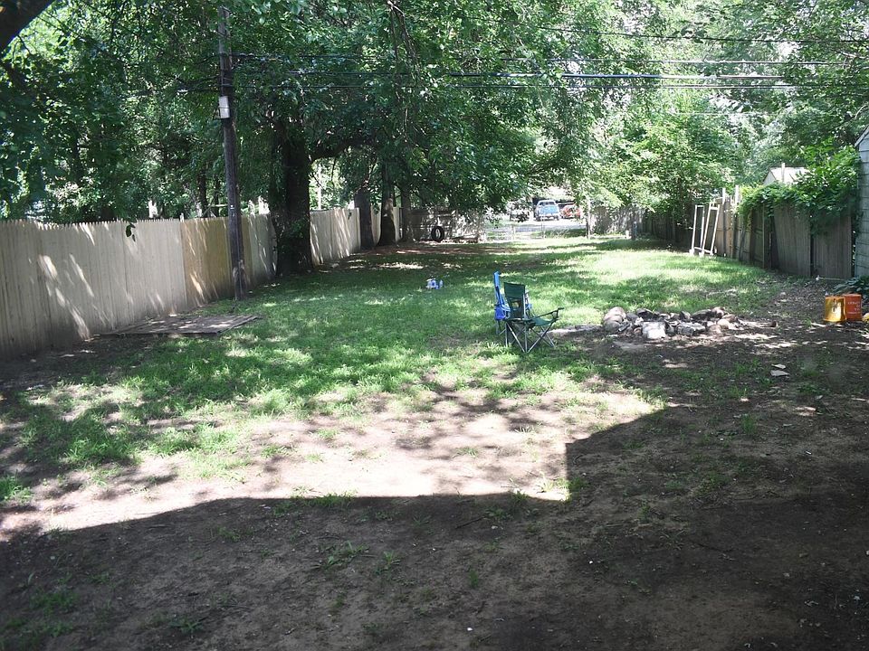 Large backyard on a double lot!