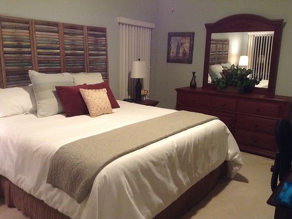 Master bedroom king size bed