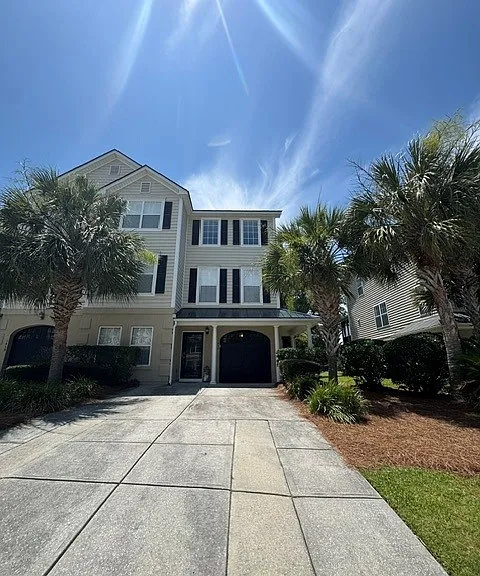 Front of Townhome, end unit with plenty of space.