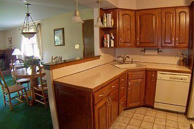 Half Wall in Kitchen opens to Breakfast Area & Family Room