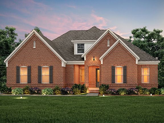 Southampton Exterior 9 features brick and covered front porch