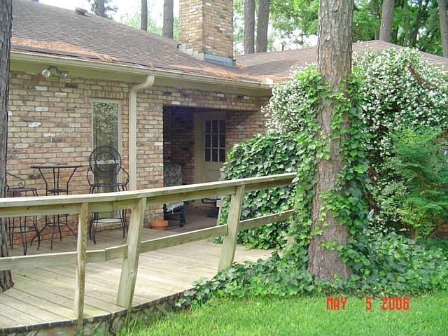 Rear of home deck