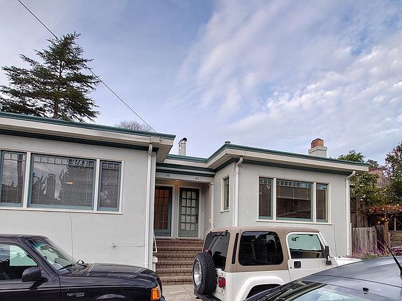 44 Armanino Court on the left. Street ends in front of Jeep. Parking for 44 is where black truck parked.