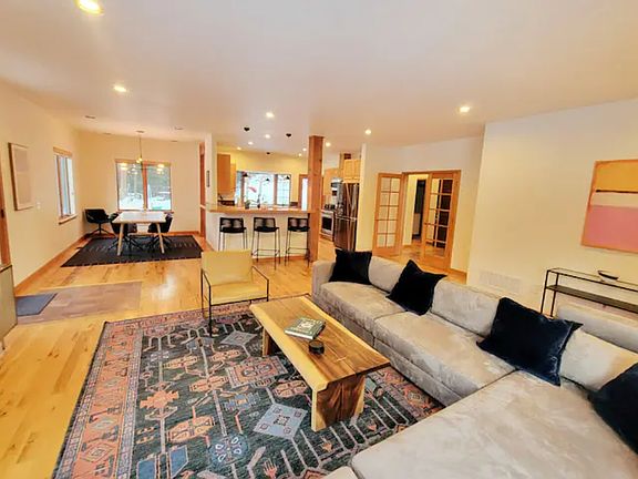 Living, dining, and kitchen