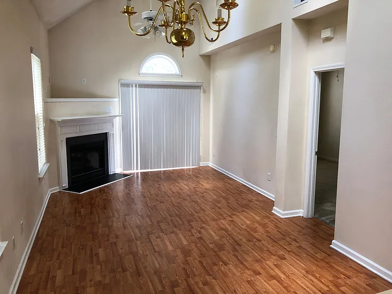 living room and master bedroom door.