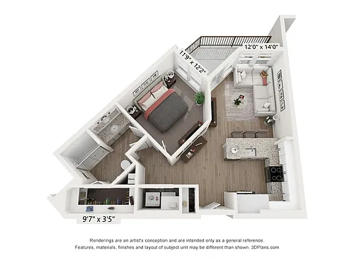 Floor plan A2 - Navy