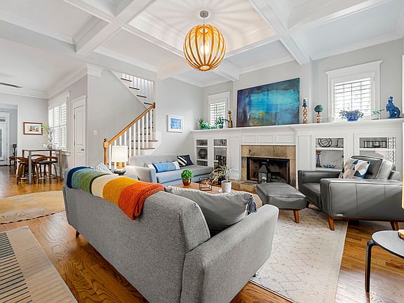 Living room view from front door.