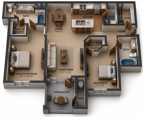 Floor plan Monte Vista
