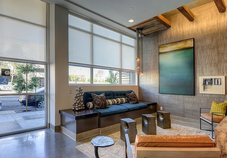 Resident lobby with seating