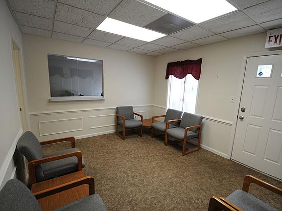 Waiting Room looking to Receptionist Office
