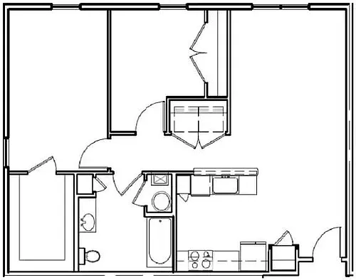 Floor plan 2 Bedroom