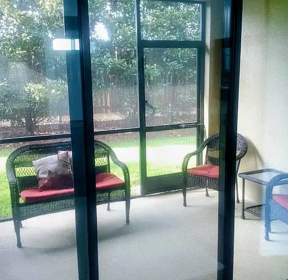 Private screened patio
