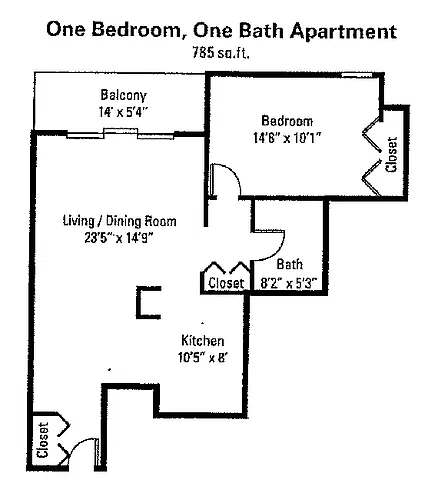 Floor plan 1x1A2WW