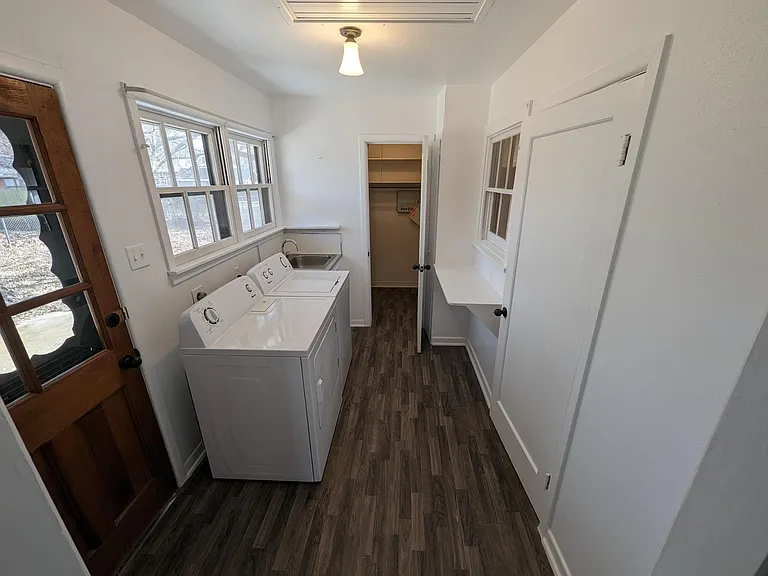 Laundry Room, Pantry, and Entry to Back Yard