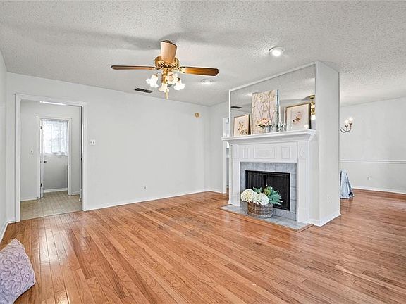 Fireplace.