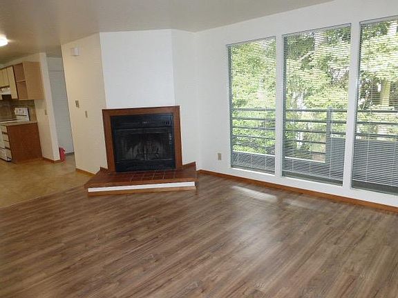 Cozy fireplace for cool nights.