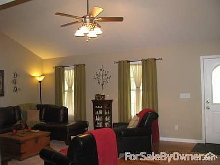 Front door opens to 15 x 24 living room