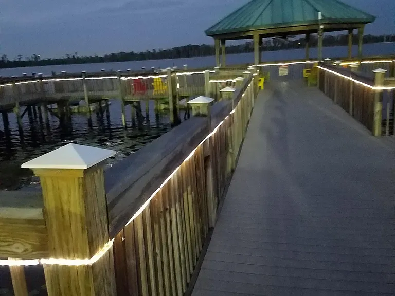 Board walk to lake