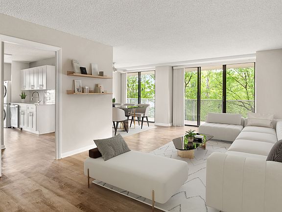 Spacious living room with ample natural light