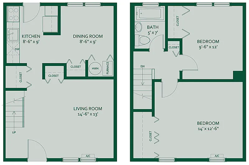 Floor plan 2 Bedroom