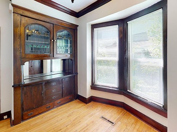 Dining room with built-in buffet