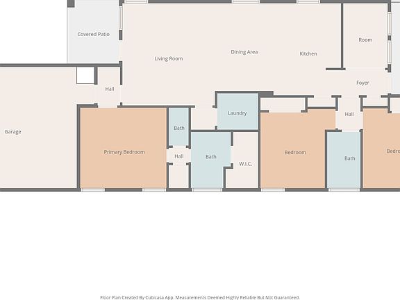 Open layout floorplan