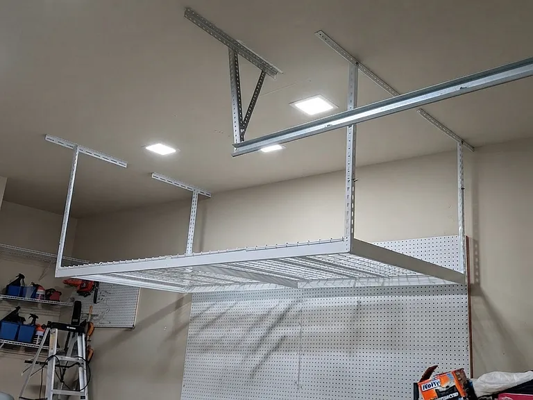 Very spacious 2.5 garage with overhead storage