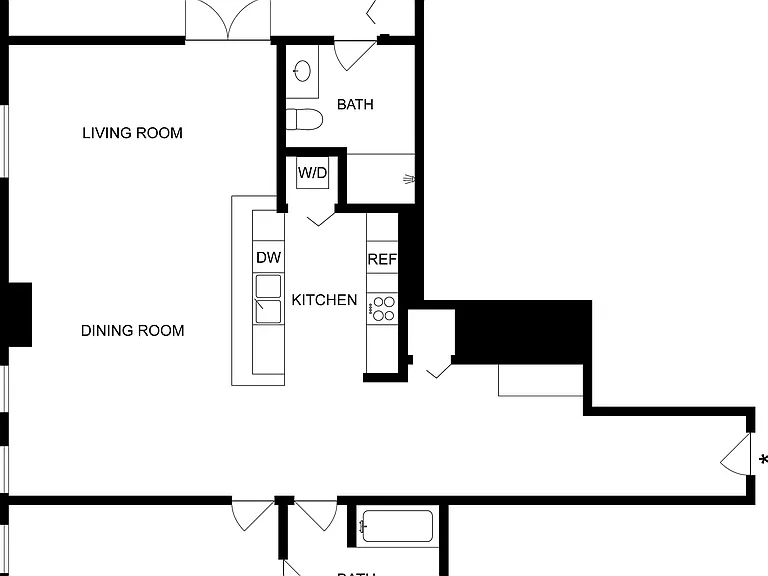 D1 | 2-Bedroom Floorplan D1 | 2-Bedroom Floorplan