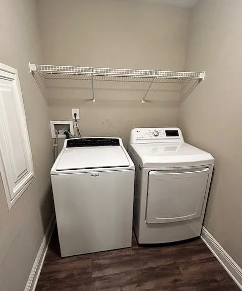 Laundry room with washer/dryer included