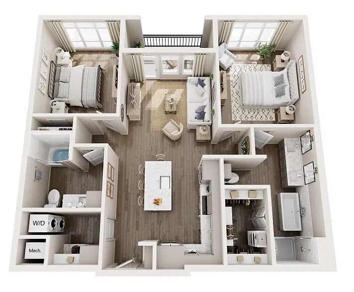 Floor plan B1B