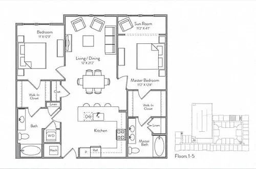 Floor plan B1A