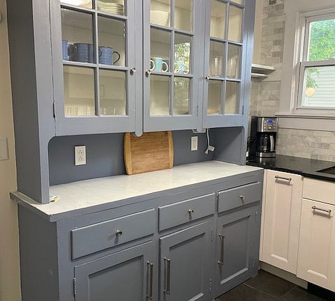 Large built-in offers a lot of storage space.