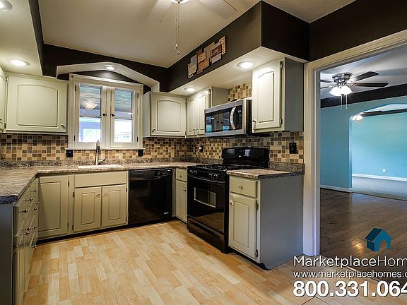 Kitchen has extra room