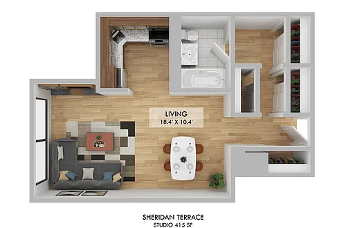 Floor plan Studio