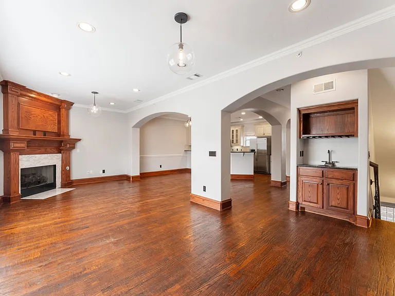 Second floor - huge living area and wet bar