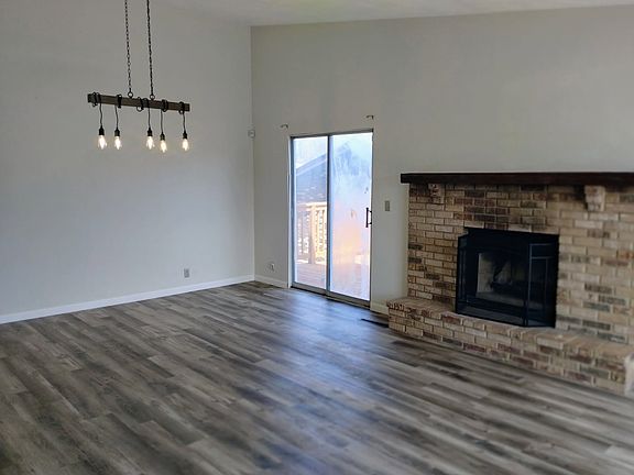 Open living room & dining area