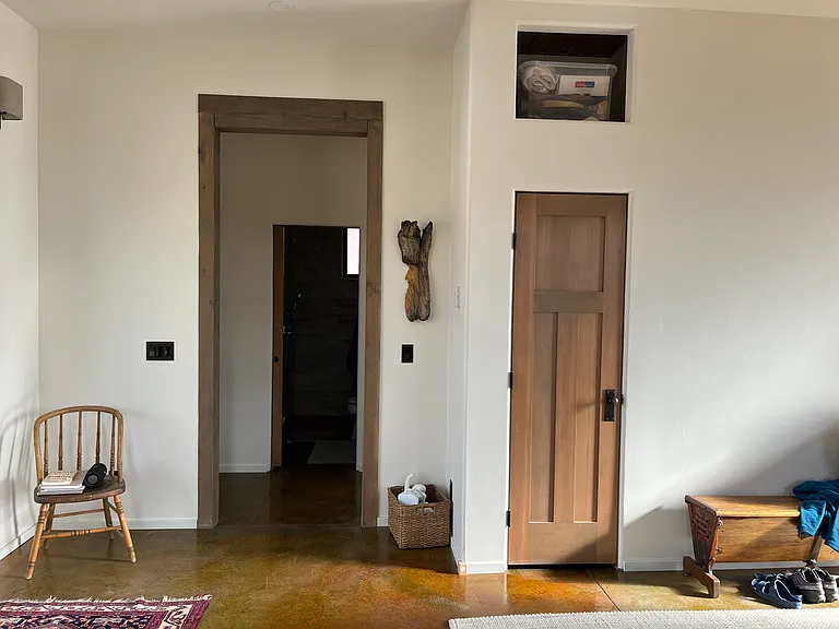 Pantry room and spacious kitchen area.