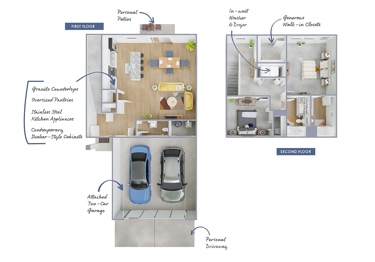 Floor plan The Stallion - Townhome