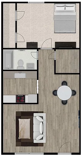 Floor plan 1X1