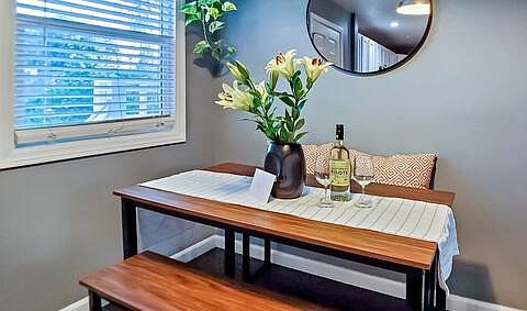 Dining area to enjoy your meals or a cup of wine.